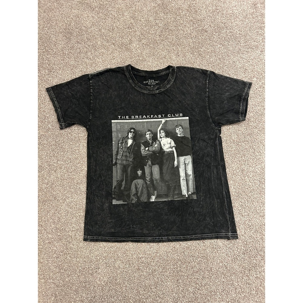 The Breakfast Club Graphic Tee XS Black Excellent Mineral Wash Movie Quote Shirt